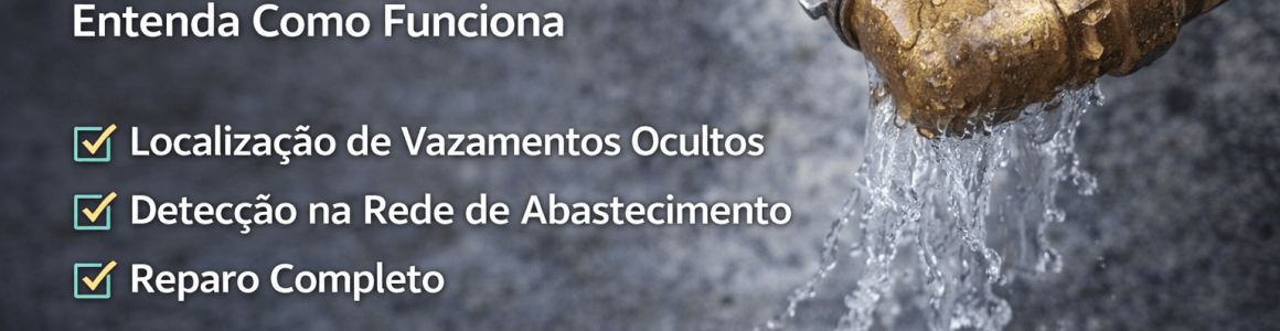 Caça Vazamentos em São Paulo – Entenda Como Funciona o Serviço Profissional